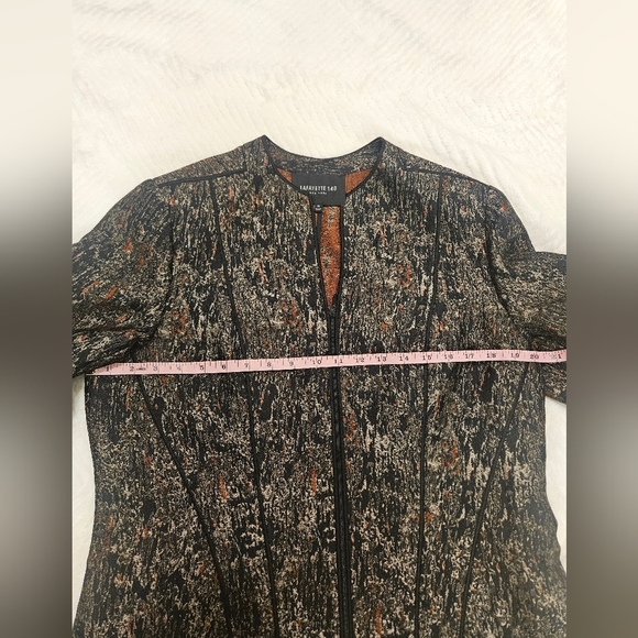 Lafayette 148 New York Black and Brown Women's Blazer Size 12 - Picture 10 of 10